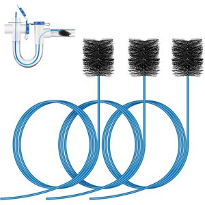 Spazzola per la pulizia del tubo di scarico dell'AC da 48 pollici, 3 pezzi, spazzola flessibile per condensa per sistemi HVAC, parte del sistema di scarico a P per condensa HVAC - Product Image 1