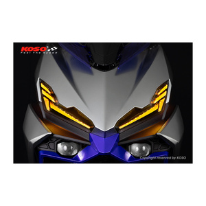 Clignotants LED KOSO noirs fumés pour moto, paire, pour rénovation et mise à niveau - Product Image 5