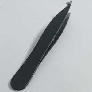 Pinzas para extensión de pestañas al por mayor, color negro, con punta puntiaguda y suave de 10 mm, pinzas para extensión de pestañas para belleza - Product Image 2