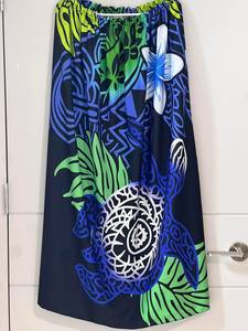 Jupes plissées mi-mollet pour femmes, style urbain personnalisé, taille élastique, imprimé polynésien brodé - Product Image 5