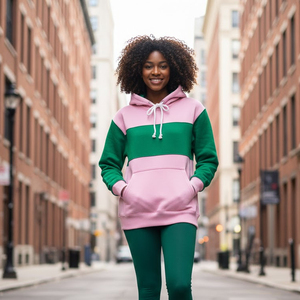 เสื้อฮู้ดน้ำหนักเบาสำหรับฤดูหนาวแบบ unisex ตัดต่อสีสันที่ด้านหน้า ความยาวปกติ เหมาะสำหรับสวมใส่ในกลุ่มเพื่อนร่วมงาน - Product Image 6