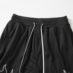 Men's High Quality Breathable Quick Dry Eco-Friendly <b>Mid</b> Waist Drawstring Closure Double <b>Layer</b> 100% Cotton Sports Shorts Shorts - Product Image 3