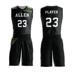 Tenues de sport à manches courtes sur mesure, de qualité supérieure, respirantes et tendance, uniformes de basket-ball à vendre, service OEM ODM - Product Image 3