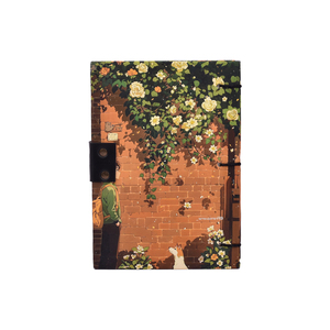 <b>A5</b> Garden Wall Illustration | Handmade Paper Notebook Lock <b>Diary</b> | 200 Pages Double Side Writing Eco Friendly Aesthetic Journal - Product Image 2