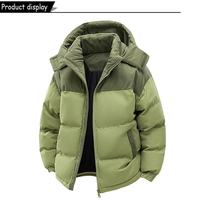 Blouson d'hiver pour homme en laine et velours côtelé fin, avec logo personnalisé sur le devant, épais et chaud, vêtement d'extérieur OEM
