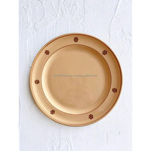 Assiette ronde en émail bleu de qualité supérieure pour servir des aliments, des collations, des biscuits, fournitures de restaurant, passe au lave-vaisselle, assiettes en métal - Product Image 4