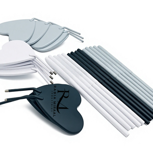 Miroir à cils en forme de cœur, couleur argent/blanc/noir avec revêtement en poudre, miroir pour extensions de cils et poignées à prise diamantée - Product Image 5
