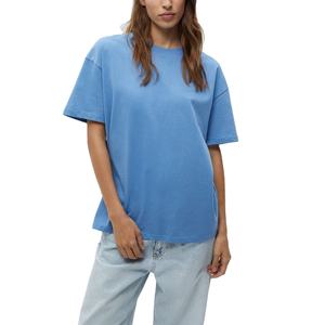 Camiseta personalizada, superventas en Europa y verano, camiseta en blanco, logotipo personalizado, estampado de etiquetas, camisetas de moda con cuello para mujer de BD - Product Image 6