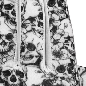 Geo Brothers GB-23 Customizable Sublimated Skull Design Cabretta Leather Golf Glove <b>Full</b> Finger Moisture Wicking Adjustable Hook - Product Image 6