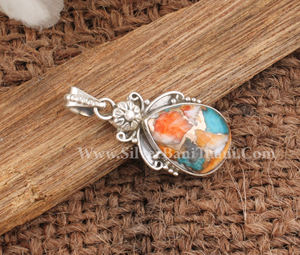 Pendentif en cuivre turquoise naturel en forme de poire, bague en argent sterling 925, breloque en pierre précieuse, fait main, vintage, bohème, anniversaire - Product Image 3