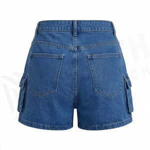 Fashion Womens Mid Waist Straight Customized Color Denim Shorts Vintage Breathable Hot Casual Premium Quality Summer Outfits - Product Image 2
