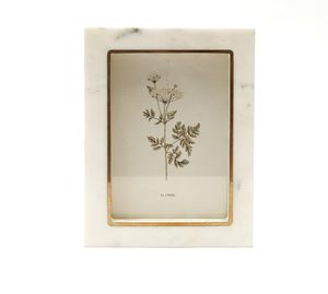 Stone Era Premium <b>White</b> Marble Photo <b>Frame</b> Modern Handmade for Lightweight Vertical Decor for Home Office & Hotel - Product Image 1