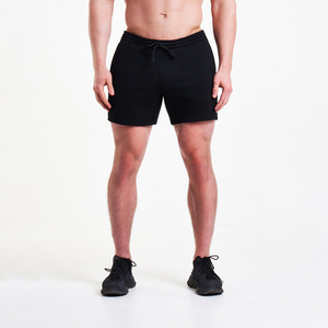 Shorts de basketball personnalisés en polyester/coton pour hommes, style streetwear, imprimé 3D uni sur le devant, anti-plis, en molleton. - Product Image 1