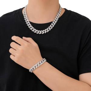 Wholesale Supply Luxury Baguette Cut Moissanite Diamond Hip Hop Bracelet for <b>Men</b> Available for Export Price from India - Product Image 2