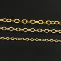 Chaîne en filigrane plaquée or 14 carats GC058, chaîne résistante au ternissement pour la fabrication de bijoux
