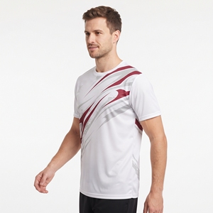 เสื้อยืดกีฬาผู้ชายแบบซับลิเมชั่น พิมพ์ลายทั้งตัว ระบายอากาศได้ดี เหมาะสำหรับการฝึกซ้อม - Product Image 3