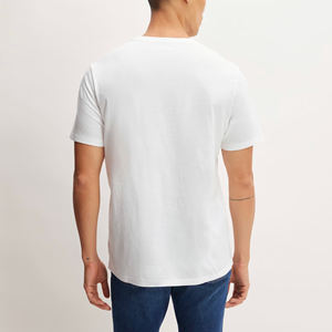 เสื้อยืดผู้ชายไซส์ใหญ่ขายส่ง สตรีทแวร์ ผ้าฝ้าย 100% เป็นมิตรกับสิ่งแวดล้อม สกรีนโลโก้ด้วยผ้าไหมตามสั่ง เสื้อยืดสีตามสั่ง - Product Image 5