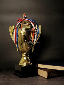 Coupe de trophée de deuxième place en or de qualité supérieure pour les événements sportifs, les compétitions de cricket, les tournois et la reconnaissance scolaire et professionnelle - Product Image 4