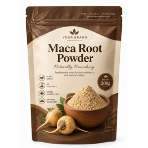 Polvo de Maca a Granel OEM 200g, 100% Puro y Natural (Lepidium Meyenii), Superalimento para Smoothies y Alimentos Funcionales - Product Image 1
