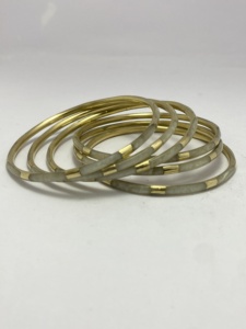 Brass <b>Bangle</b> Set Handmade Wedding Party Gift Use Best Quality Resin <b>Bangle</b> Gift Party - Product Image 5
