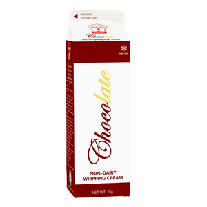 Crème Non Laitière Fantaisie pour Aliments, Vente en Gros Direct Fabricant, Crème Fouettée au Chocolat Mélangée pour Pâtisserie 1KG HALAL OEM/ODM - Product Image 1