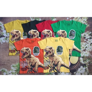 Impresión personalizada niños camiseta al por mayor camisetas de algodón para niños en blanco liso niños camiseta hecha en Vietnam - Product Image 1