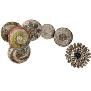 Classic Home Decor Seagrass Wall Hanging Basket for Living Room for <b>Mats</b> and Pads - Product Image 5