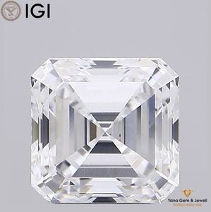 Diamante de laboratorio CVD de 3.00 quilates de primera calidad con certificado IGI, color E, claridad VVS2, corte Asscher, para centro de anillo personalizado. - Product Image 1