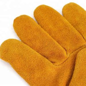 Hot Selling Industrial Welding Safety Work <b>Gloves</b> Hand Protection Sheep Leather Gardening Yellow Sheepskin <b>Gloves</b> For Driver - Product Image 3