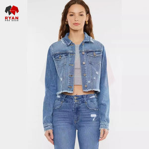Ryan Pro Gear <b>Customized</b> <b>Denim</b> <b>Jacket</b> For Women Breathable and Comfortable Fabric with <b>Customized</b> Logo OEM Design - Product Image 4