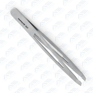 Pinzas para quitar cejas, pinzas para cejas, logotipo personalizado, acero sostenible, puntas puntiagudas inclinadas, pinzas para cejas, instrumentos de belleza - Product Image 3