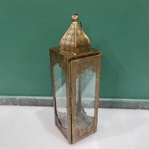 Lámpara de Mesa de Hierro Estilo Marroquí con Diseño Artesanal L546, Acabado Único, Tamaño 4.25X4.5X15.25 Pulgadas, para Ramadán, Eid, Bodas, Hogar - Product Image 5