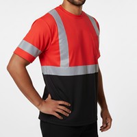 Chemise de sécurité réfléchissante haute visibilité en polyester respirant pour les travailleurs de la construction, des travaux routiers, des usines et des entrepôts