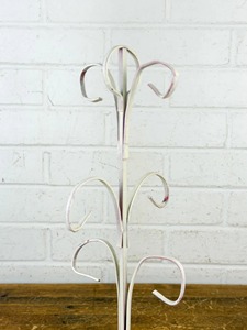 Decorative Iron <b>Mug</b> <b>Tree</b> Holder Stand With Multiple Curved Hooks Freestanding Coffee Cup Hanging Storage Rack Kitchen Countertop - Product Image 3