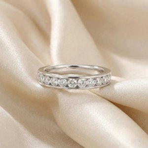 Timeless Gold 925 Sterling Silver <b>Adjustable</b> Lab Grown Diamond <b>Ring</b> Elegant Fashion Fine Jewelry for Women - Product Image 4
