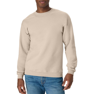 Men's Red O-Neck Pullover Sweatshirt Loose Fit Solid Vintage Sporty Eco-Friendly Polyester/Cotton Knitted Winter Wear - Product Image 3