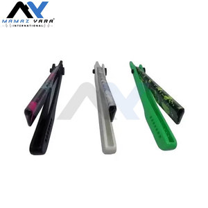 Rasoir jetable de haute qualité à lame droite, manche en plastique pour un glissement fluide, rasoir léger pour le visage et le corps - Product Image 2