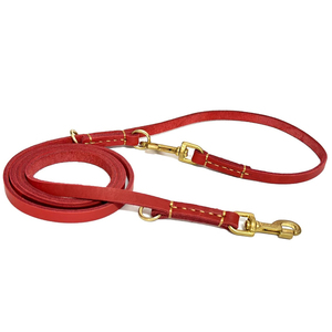 Laisse pour chien en cuir de qualité supérieure, fabriquée en usine avec des décorations rivetées, faible MOQ, pour usage extérieur, en vente. - Product Image 1