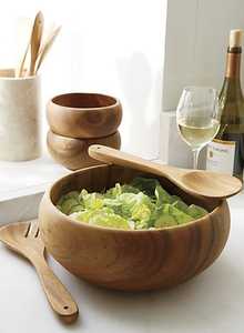 Assiette de présentation ronde en bois de manguier poli, artisanale, de qualité supérieure, avec support, pour décoration de mariage et de repas - Product Image 3