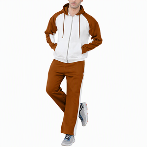 Conjunto Deportivo de 2 Piezas para Hombre, Sudadera con Capucha y Pantalones, Color Azul y Blanco, Estilo Casual y Deportivo para Otoño - Product Image 5