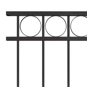 Panel de Cerca de Acero Negro de 5.6 pies x 3.9 pies para Cercas y Portones Exteriores - Product Image 3