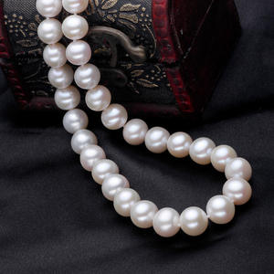 Colliers de perles d'eau douce de forme circulaire parfaite, style de bijoux européen et américain, fournis par les fabricants - Product Image 4