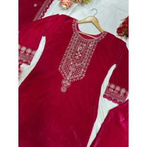 Beaux ensembles de costumes de fête pour femmes avec haut pantalon Dupatta pour un look élégant - Product Image 6