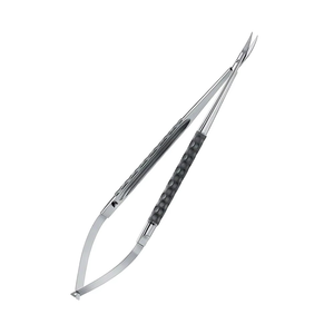 Ciseaux micro-chirurgicaux de qualité supérieure, lames courbées de 12 cm, acier inoxydable de haute qualité, réutilisables, instruments de microchirurgie supérieurs - Product Image 4