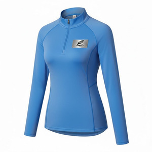 Top Quality Breathable <b>Compression</b> <b>Shirt</b> for Men Custom Logo Casual Solid Pattern Long Sleeve with O-Neck - Product Image 6