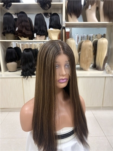 Vente directe usine : Cheveux humains vierges chinois pour perruques Lace Front, base transparente, longueur longue, bonnet petit/grand, densité 150% - Product Image 2