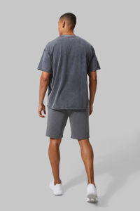 Camiseta Oversize Gráfica para Hombre con Lavado Ácido, Personalizada para Estampado Puff, Estilo Vintage, Manga Corta, Venta al por Mayor, Hecha de Poliéster/Algodón - Product Image 3