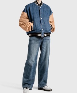Wear Men's Classic <b>Denim</b> Jacket Solid Color Turn-down Collar Button Closure Washed Cotton <b>Denim</b> Outerwear <b>Coats</b> - Product Image 2