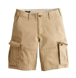 Pantalones Cortos Cargo para Hombre, 100% Algodón, Personalizados, con Botones, Venta Caliente OEM - Product Image 1