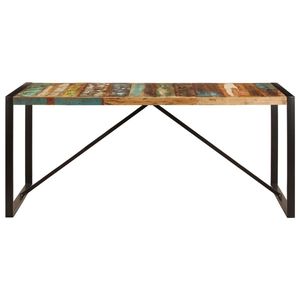 Mesa de comedor de madera maciza recuperada 70,9 \ "x35.4 \" x29.5 \ "-Muebles elegantes y sostenibles - Product Image 2